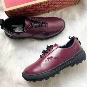 Vans Colfax Low Red Leather Shoes